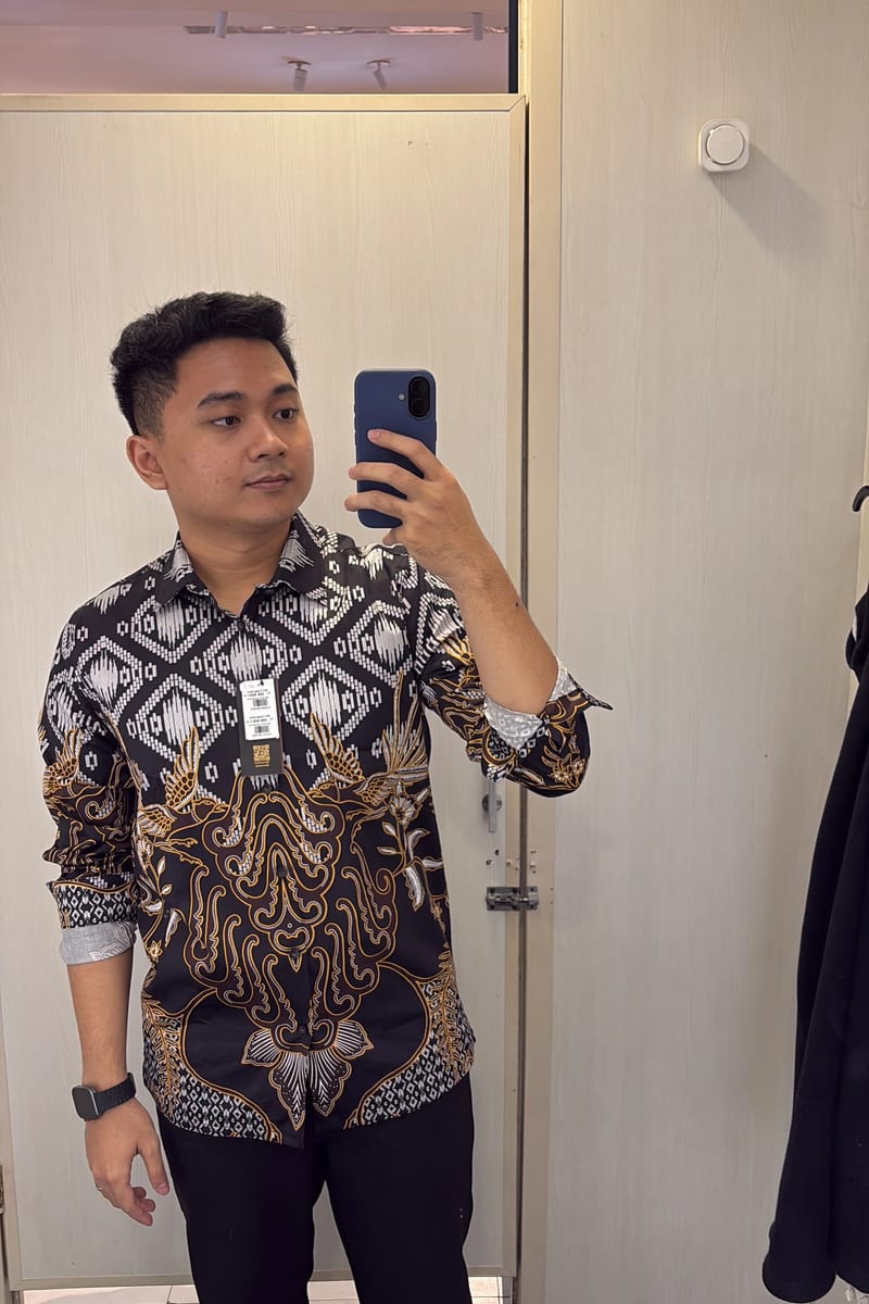Daffa dengan batik